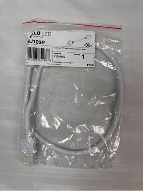LED under cabinet Lighting Halo HU103P 24" daisy chain connector See Note